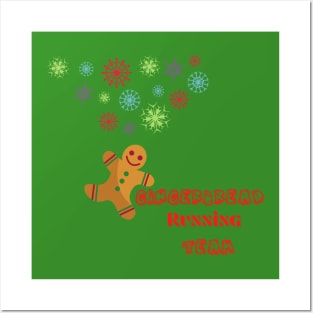 Cute Gingerbread Running Posters and Art